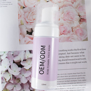 OEM/ODM Facial Rose Cleansing Mousse Foam Gesichtsreiniger Face Wash